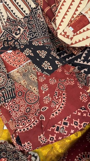 Hand Block Ajrakh cotton | Ria TheWow Factor