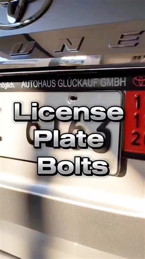 Guide to Choosing License Plate Bolts for Your Car