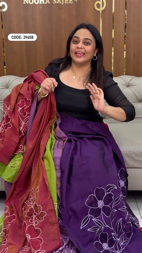 Iha designs | Wedding couture | Bridal studio on Instagram: "Mul chanderi unstitched salwar suits collections tomorrow morning video stay tuned…"