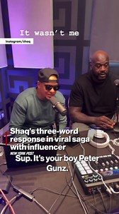 11K views · 13 reactions | In a video with Peter Gunz on Wednesday, O’Neal can be seen behind the mic mouthing the lyrics to Shaggy’s 2000 song, “It Wasn’t Me,” with the three-word phrase written across the clip itself. | New York Post Entertainment | Facebook