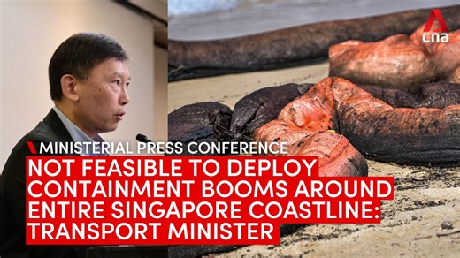 7.7K views · 54 reactions | WATCH: Transport Minister Chee Hong Tat addresses a misconception that Singapore could have deployed containment booms around its coastline to stop the oil spill from reaching its shores. | CNA | Facebook