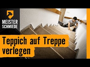 Teppich auf einer Treppe verlegen | Anleitung von HORNBACH