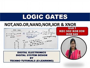 Unit 1 L8.1 | Logic Gates | NOT, OR, AND, NAND,NOR, XOR, XNOR | Universal Gates | DSD