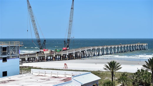 The Jacksonville Beach Fishing Pier damaged in Hurricanes Matthew, Irma will open soon. Here's what we know.