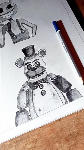 How to Draw Nightmare Fredbear Easy 🔥 | FNAF Short Drawing Tutorial ✏️