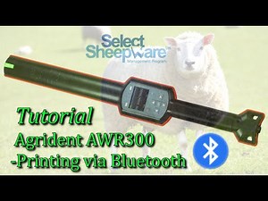 AWR300 Tutorial on Printing via Bluetooth