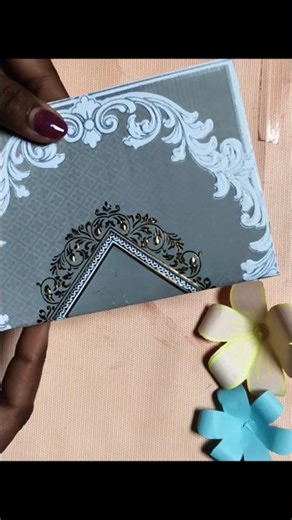 Easy Paper Flowers greeting | Paper flower making greeting idea 🌼 #shorts#paperflower#greetingcard