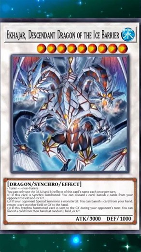 Ekhajar, Descendant Dragon of the Ice Barrier #yugioh #yugiohtcg #yugiohcards