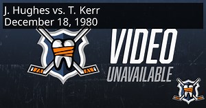 Jack Hughes vs. Tim Kerr, December 18, 1980 - Colorado Rockies vs. Philadelphia Flyers | HockeyFights
