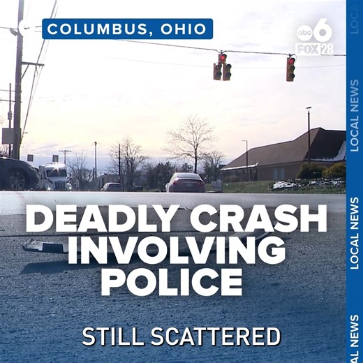 18K views · 90 reactions | The Ohio State Highway Patrol is now investigating a fatal crash involving a Columbus police cruiser and a Chevy Silverado that happened early Sunday morning in Franklinton. https://bit.ly/4iOnWDA | FOX 28 Columbus | Facebook