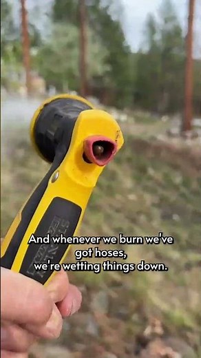 Open Burn Forest Fire Prevention – Always Have Water Nearby 💧🔥 #firesafety #forestfire