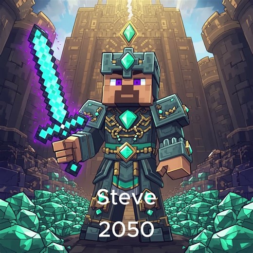 Minecraft Steve Evolution: From Poor to Legendary (2009–2100)
