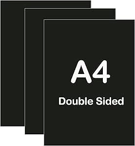 Briartw 3 Sheets A4 Rubber Magnetic Sheets Set,1mm Thick Double Sided Magnetic Sheets Flexible Rubber Sheets for Metal Dies Storage and Organize Scrapbooking Tool Craft Supplies