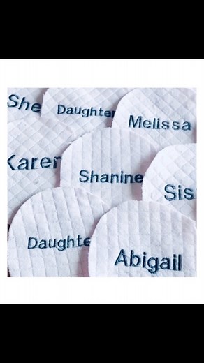 Personalising these special memory bears with embroidered footpads for the recipients - made in loving memory of a wonderful mother, grandmother and sister. Embroidery is a lovely way to add an extra special touch to your keepsake bears. Text can include names, dates, times etc or even a short message. I can fit roughly three lines of 10-12 characters on each footpad (give or take) and can always do a test run to check it fits. If you’d like to discuss embroidery or any other personalisation opt