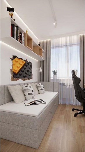 Pokój dla chłopca 7 lat na zaledwie 8m2 #interiordesign #home #interior