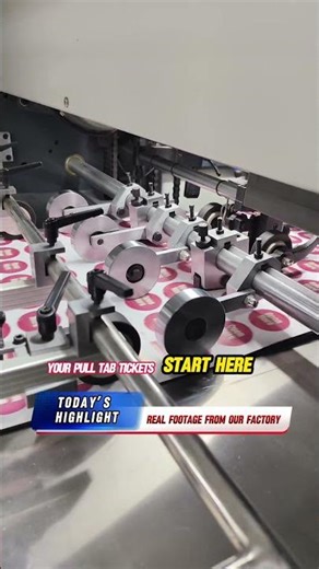 Your pull tab tickets will be produced in this factory.