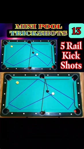 MINI POOL TRICKSHOTS 13 #shorts #billiards