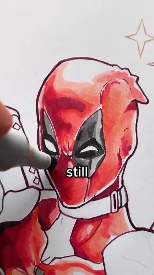 Blending with a Chisel Tip Marker