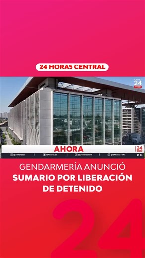 24horascl on Instagram: "🔴 Esta tarde un detenido fue liberado por error desde el Centro de Justicia. Gendarmería instruyó la apertura de un sumario para esclarecer responsabilidades. 📱 Más detalles en 24horas.cl"