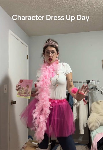 Fancy Nancy!!!💗🎀💄👙👛🩰 Character dress up day! #characterdressupday #fancynancy #readacrossamerica #kindergartenteacher #teacherlife #studenteacher #elementaryteacher #fyp #teacheroutfitsoftheday #pink #ootd