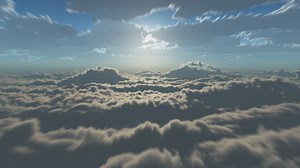 Fast flight above the clouds in the sky - Free Stock Video