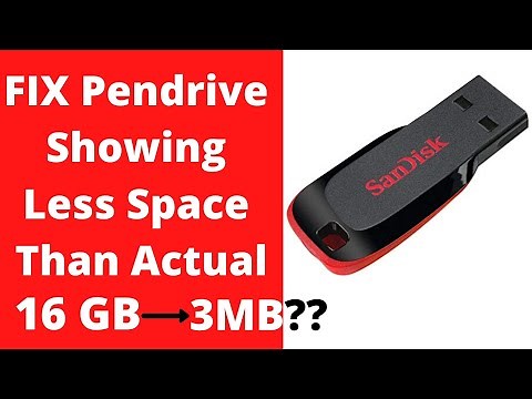 How to Fix Pen Drive Showing Wrong Capacity | [Solved]Restore Pen Drive Capacity