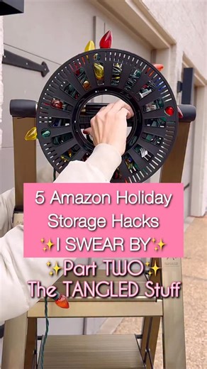 Courtney Broadhead 🎀 SIMPLE EFFICIENT HACKS TIPS & TRICKS on Instagram: "Comment STORAGE2 below and I’ll send you the full list of the hard‑to‑find wrapping paper boxes for stems — plus all the other links from this video — so you can grab everything before the good stuff disappears like it always does this time of year Holiday storage hacks that actually save your sanity. Part 2 is all about the tangled stuff — rugs, ribbon, stems, string lights… all the things that somehow tie themselves into