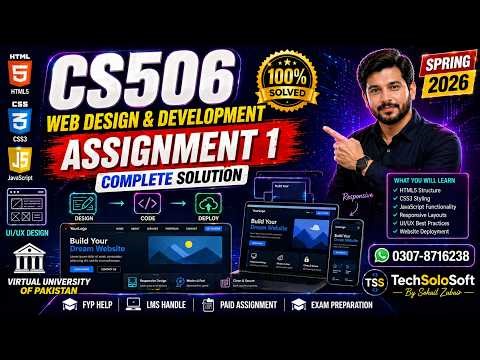 CS506 Assignment No.01 Spring 2026 | CS506 Assignment 1 Complete Solution Spring 2026 | VU | Solved