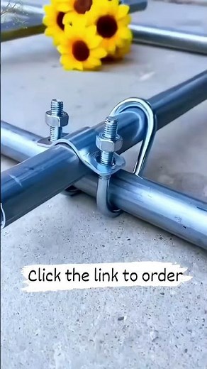 U-Shaped Pipe Clamps for Steel Pipes! #PipeClamps #ConstructionTools #Hardware