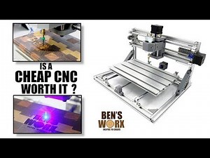 Testing a 3018 3 Axis mini cnc router with 2500mw laser module