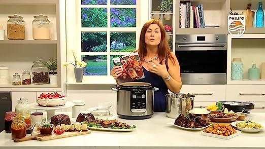 Philips Premium Collection All In One Multi Cooker/Pressure Cooker/Slow Cooker with 2 Non-Stick I...