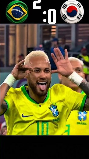 Brazil vs South Korea 5:1 | FIFA World cup 2022 #football #shorts #highlights