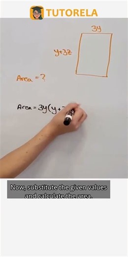 Calculate Rectangle Area: Use 3y and y+3z #Math #Rectangles #AreaOfARectangle #AlgebraicTechnique