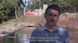 Work removing obstacles to fish passage, such as that undertaken at...