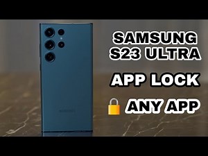 Samsung S23 Ultra App Lock setting || How To Look Apps in Samsung Galaxy S23 Ultra ||