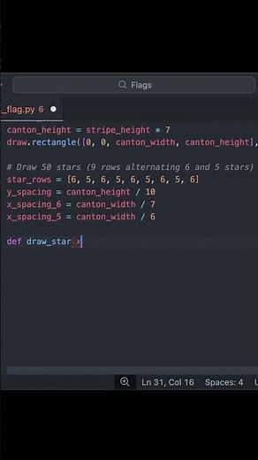I created USA Flag with Python and PIL/PILLOW