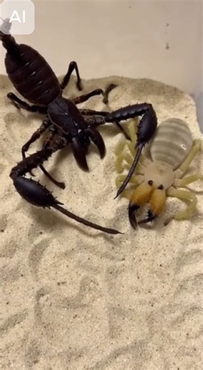 129K views · 1.1K reactions | The Solifugae thought speed was dominance. It didn't account for the Vinegaroon's ultimate chemical defense. Territory is defined by acid. #CamelSpider #Vinegaroon #ArthropodClash #SurvivalMode #NatureUnfiltered ⚙️ AI-generated dramatization — Clash footage monitored for ethical safety. | Golden moments | Facebook