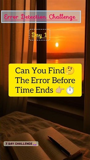Find the Error in 5 Seconds!Error Detection Challenge #success #studytips #motivation #examtips