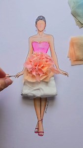 Paper Doll Fashion Design ✨️ Made using a disposable facemask #art #artwork #artist #satisfying #Fashion #design #designer #Fashionista #style #craft #illustration | Eyeinspired