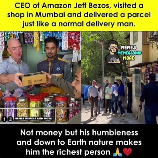 Jeff Bezos Delivers a Parcel in Mumbai, Wins Hearts #movie #bollywood #jeffbezos
