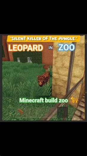 LEOPARD || 🌑 “Night Vision Predator” || ZOO || MINECRAFT / #minecraft #shorts #viral #trending