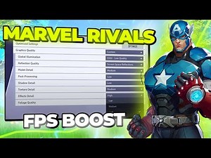 🔧 MARVEL RIVALS: Dramatically increase performance / FPS with any setup! *Best Settings* 🖱️🎮✅