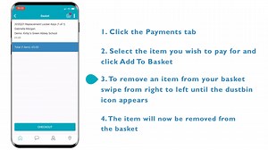 Adding and removing items from your basket