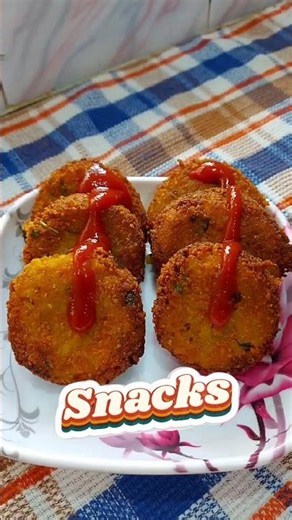 easy evening snacks at home| potato poha cutlet recipe #snacks #snacksrecipe #snack #cutlet #poha