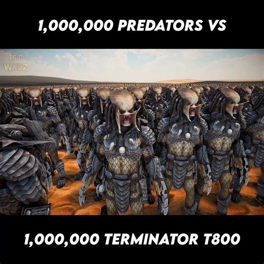 1,000,000 Predators VS 1,000,000 Terminator ! 😱 Who will win ? 🤔 | Epic Warz