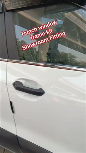 Tata punch window frame kit Install showroom #genuine #tatamotors #punch #windowfremekit #showroom