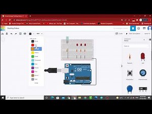 Arduino Uno With Force sensor and LED Simulation Using Tinkercad
