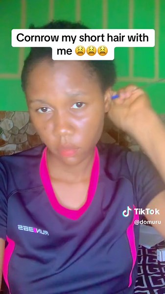 Cornrow Short Hair Tutorial: DIY All Back Weaving with Cornrows