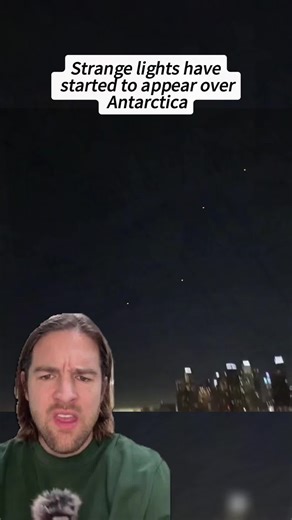 Strange lights have started to appear over Antarctica #ufo #uap #alien #antarctica #fyp