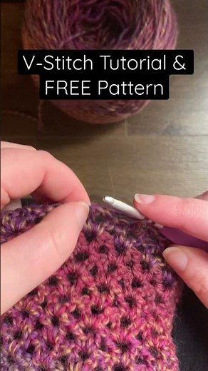 How to make a V-Stitch // Crochet Tutorial
